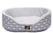 Bella - Grey Soft Dog Bed